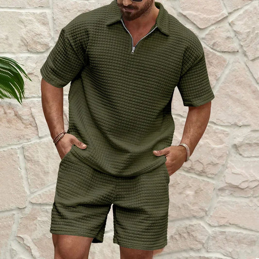 Casual Plaid Sports Two-Piece