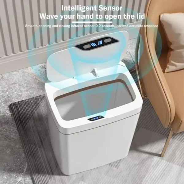 Wave-to-Hide Trash Can